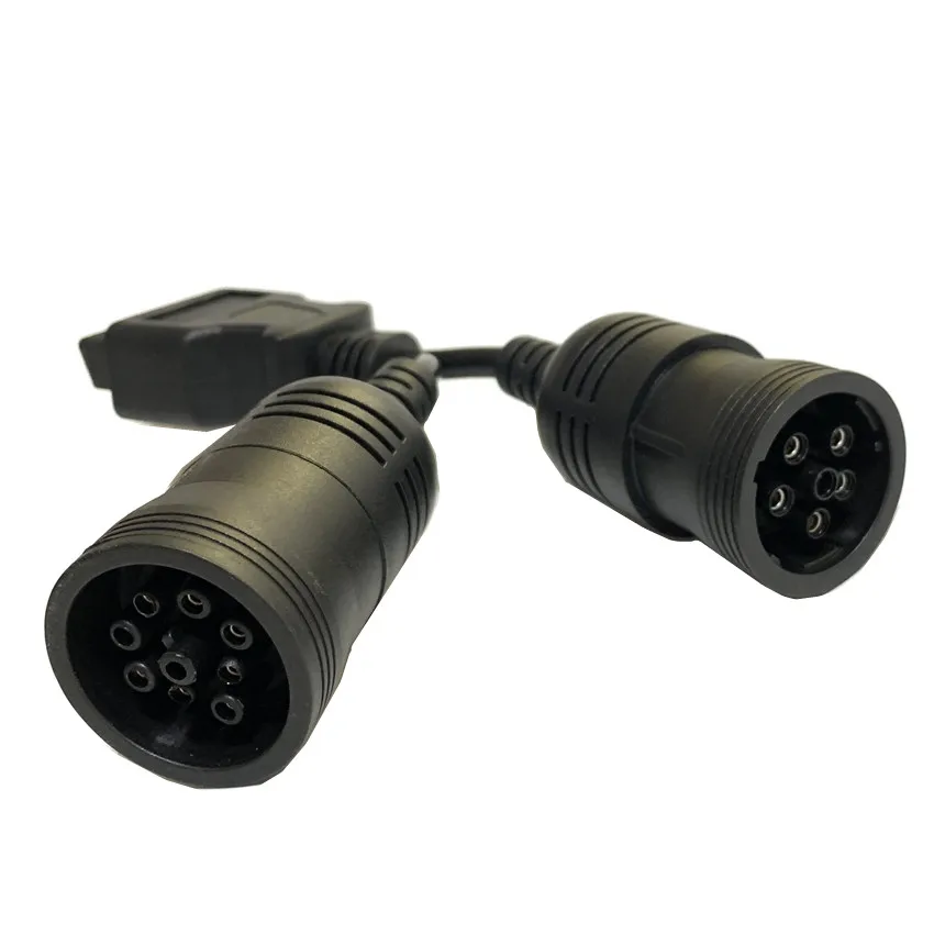 Автомобильные разъемы Y-образный кабель OBD2 16-контактный разъем мама к J1708