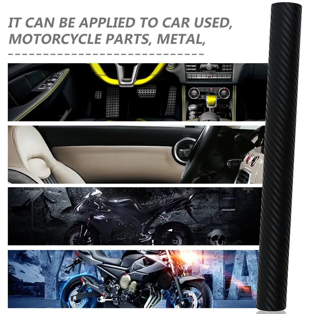 

Car-Styling 127cmx30cm Auto motorcycle 3D Carbon Fiber Vinyl Film Wrap Sheet Roll Film Car Stickers and Car Accessories Hot