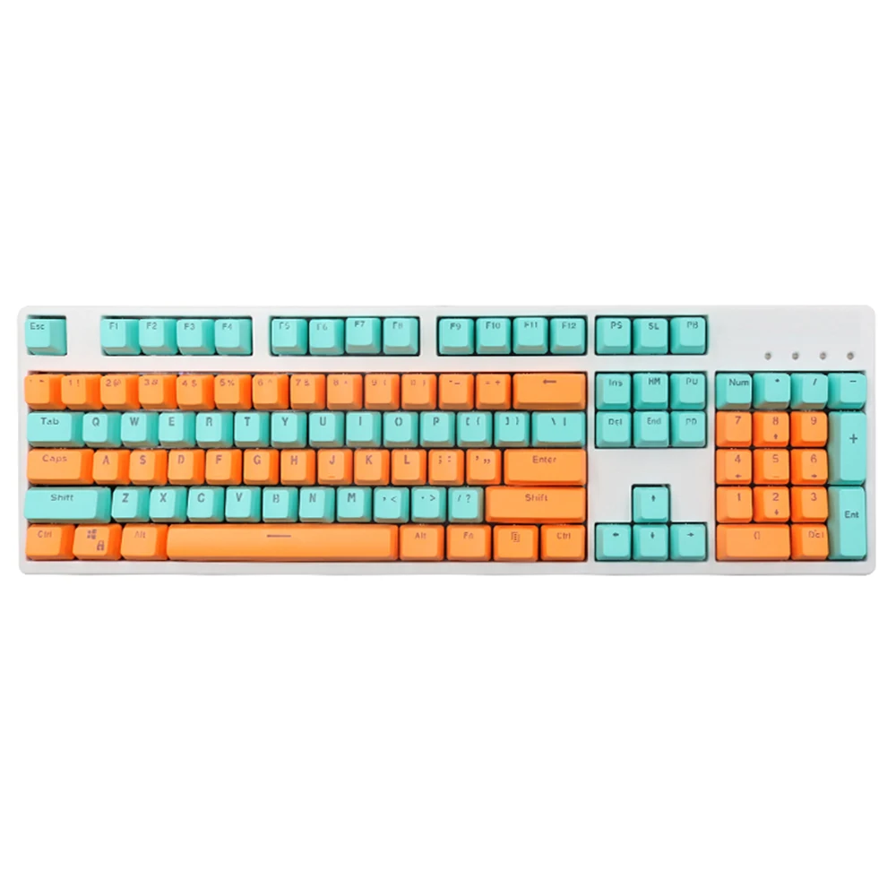 Игровая клавиатура Thundeal с 104 клавишами клавиши PBT полный набор клавиш двухцветная