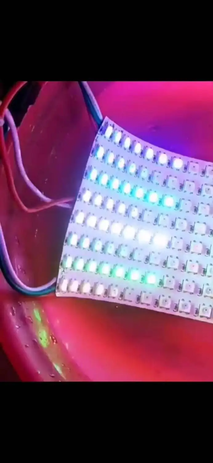 5V ws2812b матрица 16x16 водонепроницаемый дисплей Может изгибаться цифровой