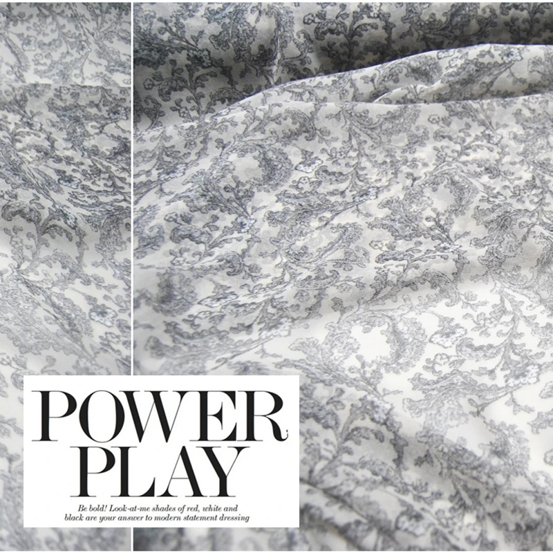 

Silk Georgette Chiffon Fabric Dress Large Wide White Elegant Clothing DIY Patchwork Tissue