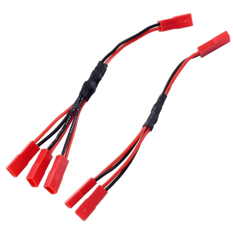 Разветвитель JST Plug для мужского и женского разъемов с параллельным кабелем для автомоделей масштаба 1/10 RC Car Crawler Traxxas TRX-4 с вентилятором.