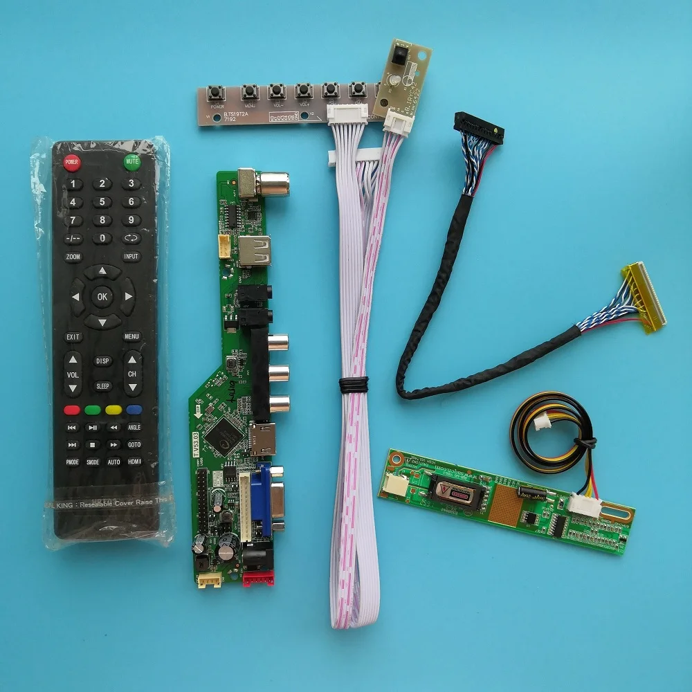 

Для LP156WH1-TLC2 VGA AV TV 1 лампы 15,6 "Новая плата драйвера цифровой контроллер сигнала 30pin USB модуль 1366x768