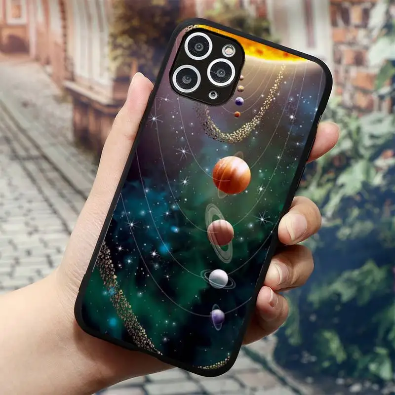 

Star Moon Space Phone Case for iPhone 11 12 mini pro XS MAX 8 7 6 6S Plus X 5S SE 2020 XR