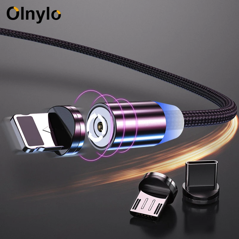 1 м/2 м Магнитный кабель Micro USB C для samsung A30 iPhone 11 XR XS Быстрая зарядка Магнит usb type