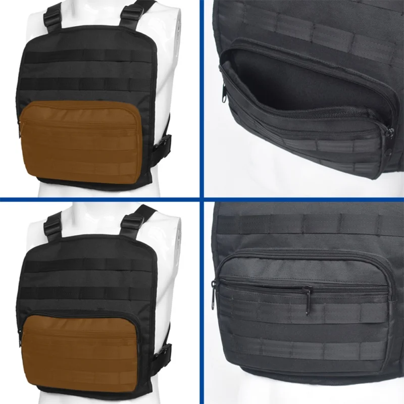 

MOLLE Shoulder Bag Multi-Purpose Military Combat EDC Pouch Tatcical Bag Zipper Pockets Outdoor Hunting Vest Bags Hot Sell
