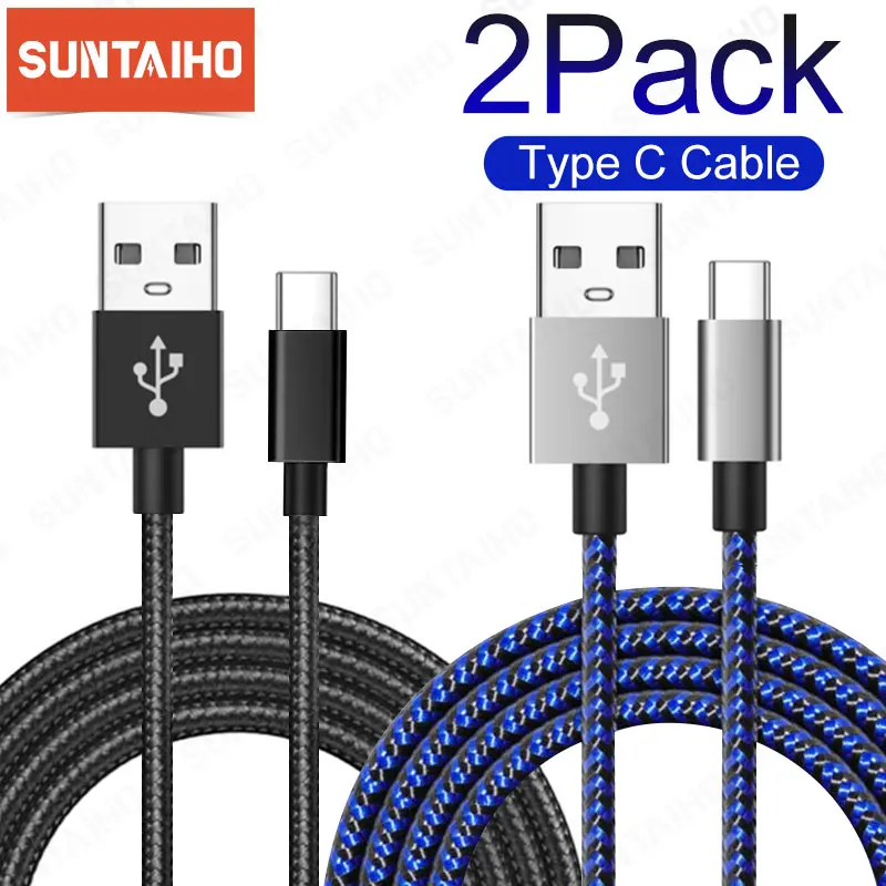 Кабель USB Type-C для Samsung S20 xiaomi 9 3A 2 упаковки for Redmi Note 11 Pro Oneplus | Мобильные телефоны и
