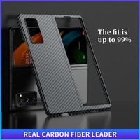carbon fiber cases for samsung galaxy z fold 2 cover aramid fiber cases sm f916b sm f916n w21 z fold 2 5g phone shell