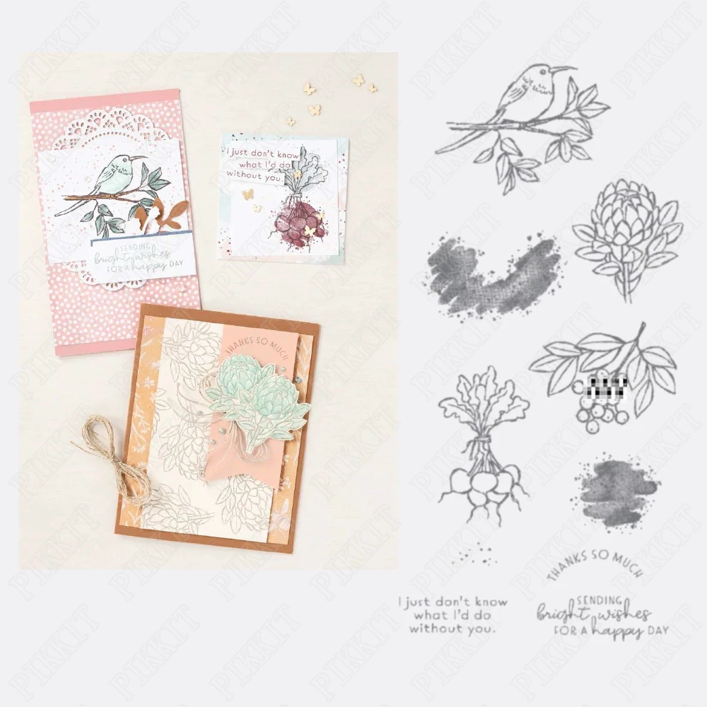 

Small Bird Branch Metal Cutting Dies & Stamps Scrapbook DiaryDecoration Embossing Template DIY Greeting Card Handmade 2022