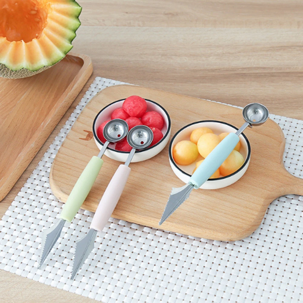 2в1 ложка шарик для мороженого DIY ассортимент фруктов копание ложки грейпфрут