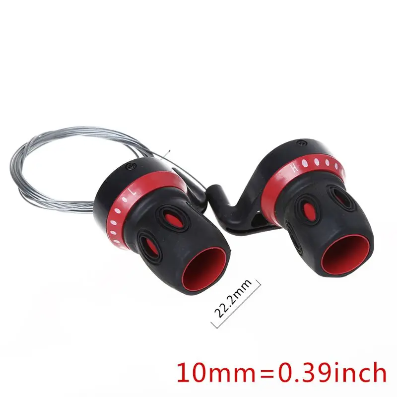 

1 Pair Derailleur Grips Bicycle Lever Transmission Twist Grip Speed Change MTB Bike Compatible Cycling Gear Shifter Travel