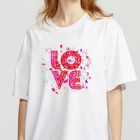 2021 summer harajuku shirt aesthetics female love letter women t shirt casual t shirt girl top female