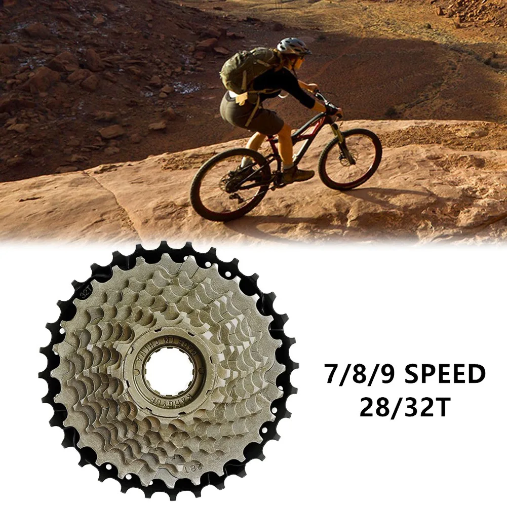 

MTB Bike Sprocket 7/8/9 Speed 28/32T Ultralight Bicycle Freewheel High Tensile Steel Cycling Cassette Freewheel Accessories Part