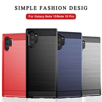 for galaxy note 10 plus 5g case note10 back cover ultra thin carbon fiber soft silicone cases for samsung note 10