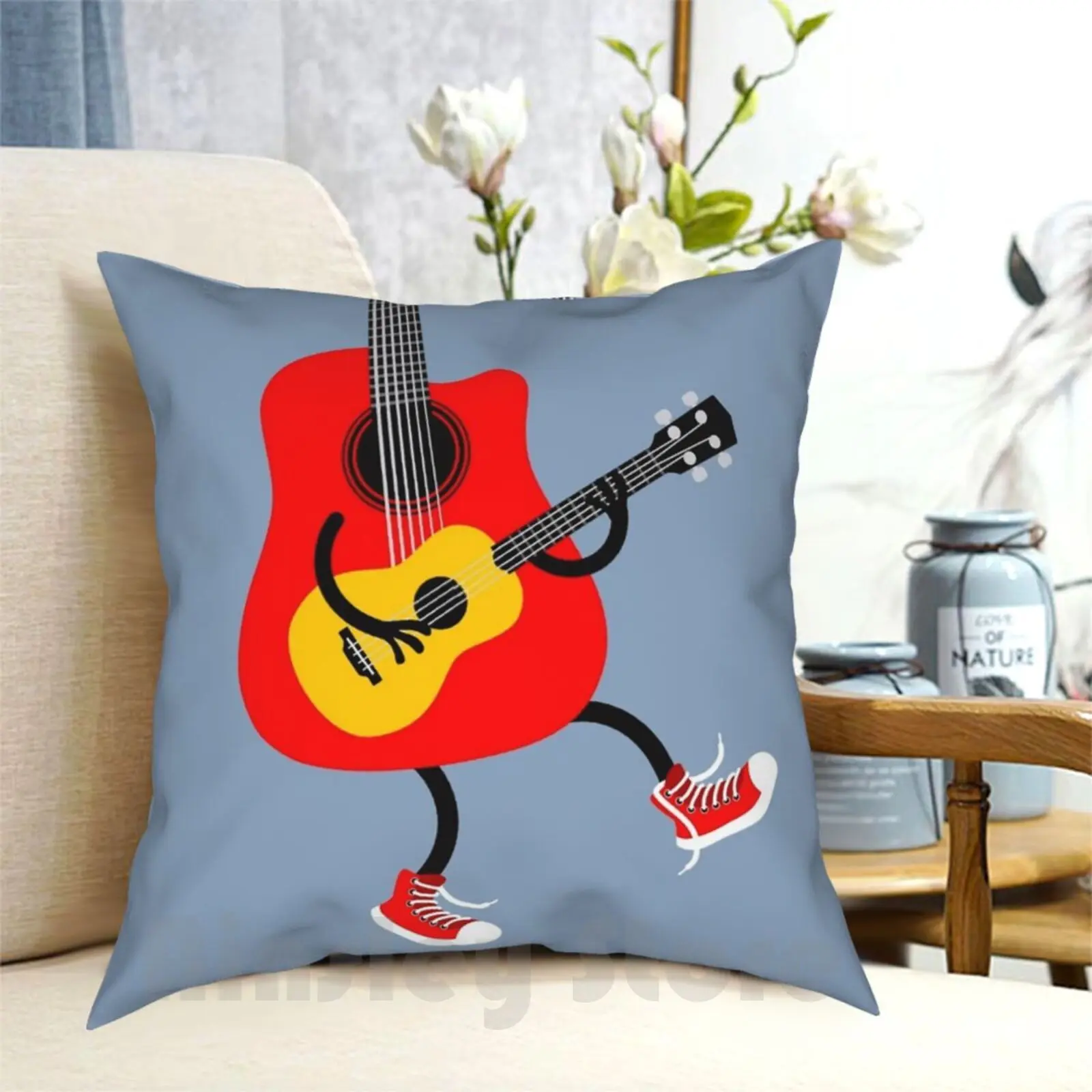 

Guitar Playing Ukulele Pillow Case Printed Home Soft Throw Pillow Guitar Guitars Ukulele Guitar Playing Ukulele Music