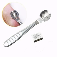1pc pro stainless steel foot dead skin planing tool professional scraping skin exfoliating pedicure knife care for foot care