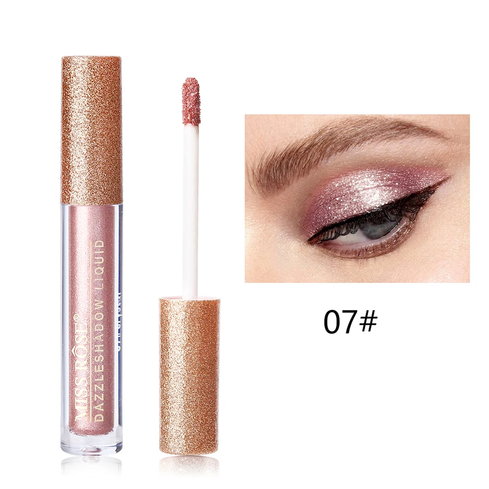 Жидкие тени для век Блеск Тени для век Ручка водонепроницаемый Dazzle Shimmer блестящий металлик вечерние глаза Косметика Макияж - Цвет: 07 crystal