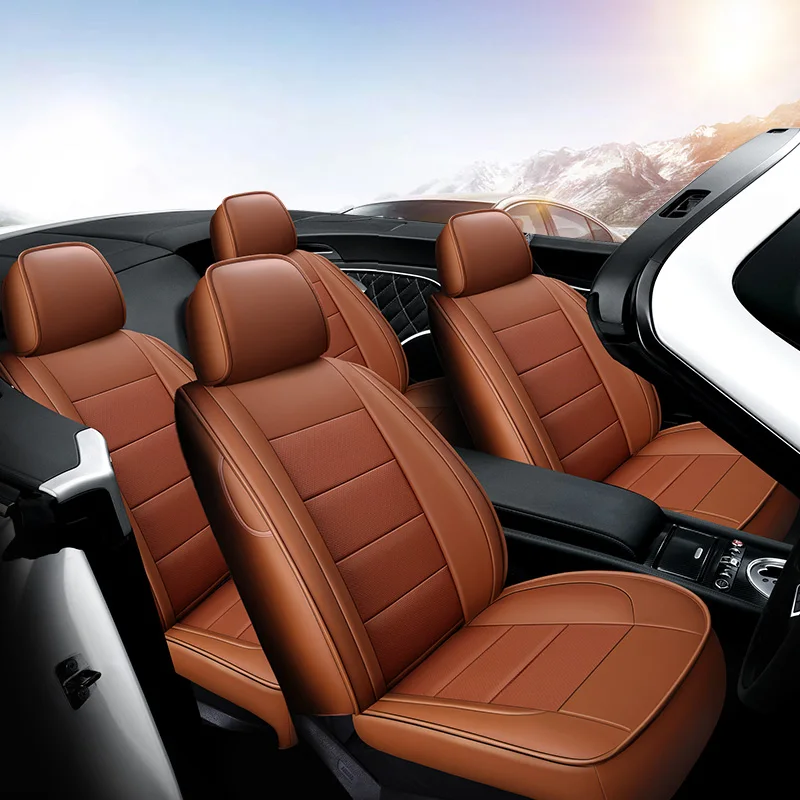 

Чехол на автомобильное сиденье из воловьей кожи на 7 мест, аксессуар для Toyota Sienna LE XLE Peugeot 308SW Subaru Tribeca Volvo XC90, Стайлинг автомобиля