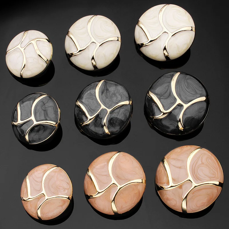 10 шт. металлические пуговицы для пальто |