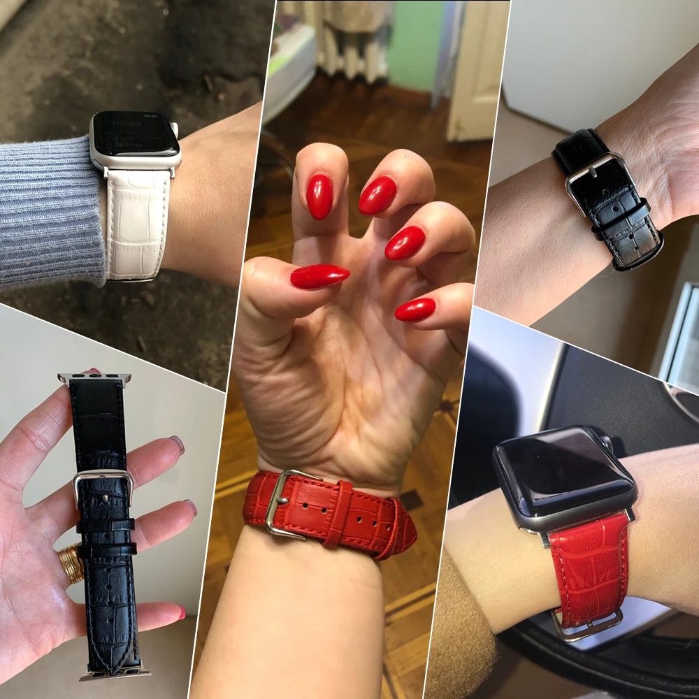 Joyozy часы с ремешком из натуральной кожи, ремешок для наручных часов Apple Watch 5/4/3/2/1, браслет, ремешок для наручных часов Apple Watch, версии кожи наручных часов iwatch серии