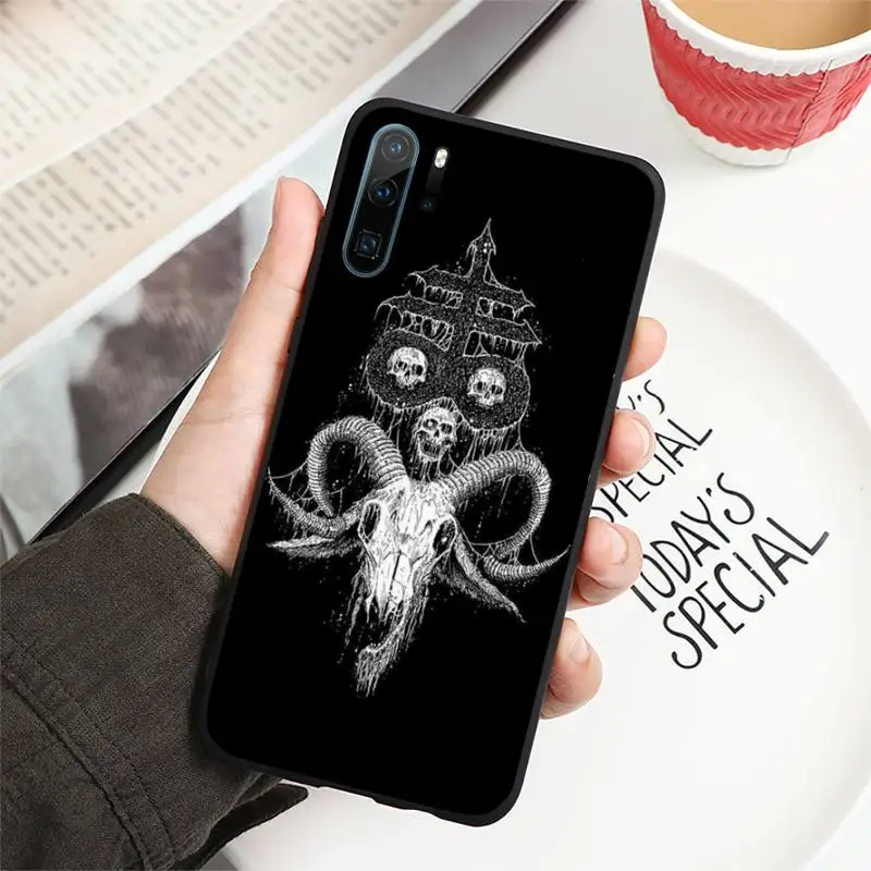 

Pentagram 666 Demonic Satanic Phone Case For Huawei honor Mate P 10 20 30 40 i 9 8 pro x Lite smart 2019 nova 5t