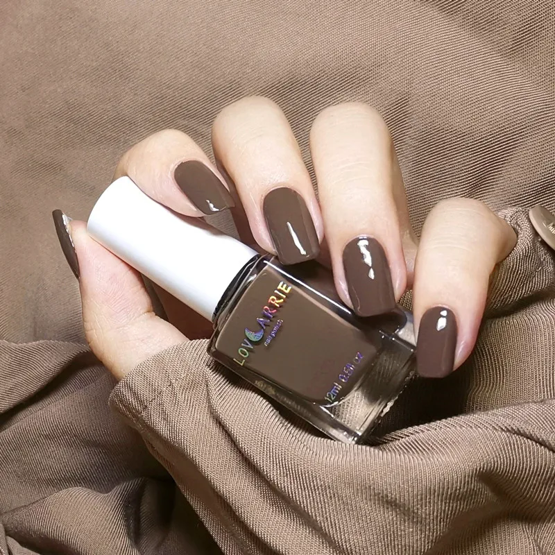 LOVCARRIE Набор лаков для ногтей 12 мл полуперманентный лак кофе растворимый в