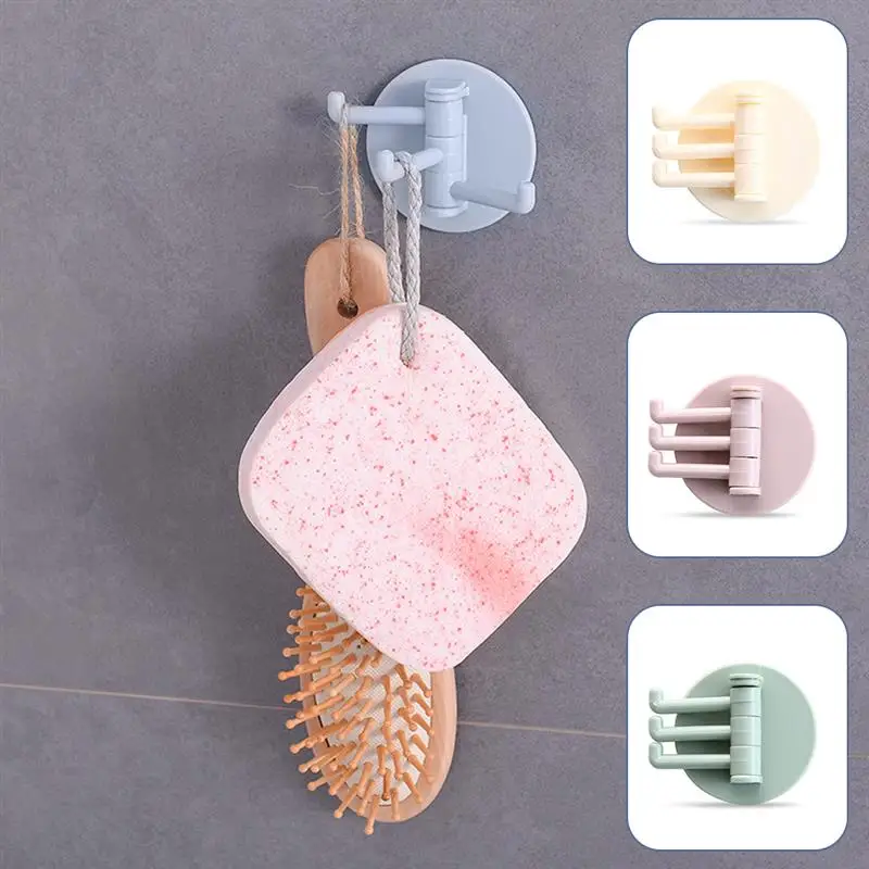 

5/10PCS Kitchen Door Hook Self-adhesive Hanger Wall-mounted Adjustable Punch-free Home Holder Accessories for Clothes Key