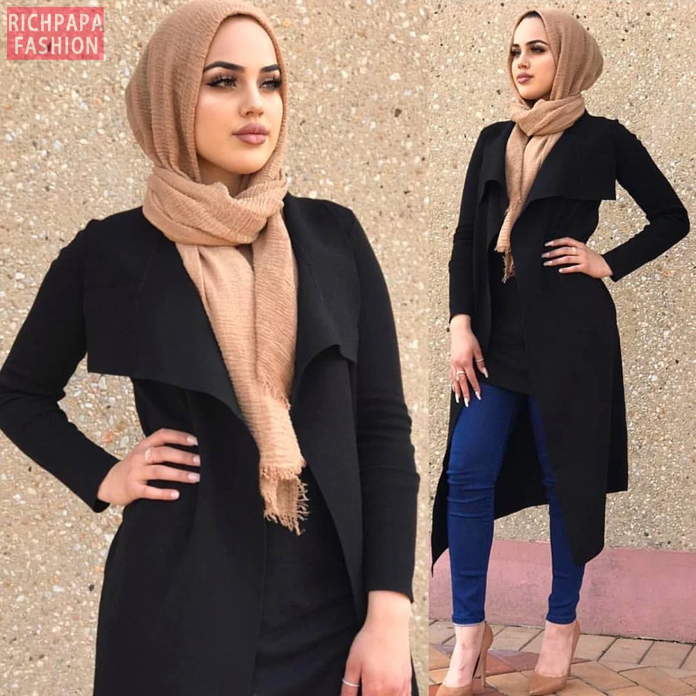 Plus Size Kint Kaftan Abaya Turkish Dubai Kimono Hijab Muslim Dress Cardigan Caftan Marocain Abayas For Women Islam Clothing |