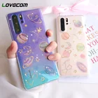 Прозрачный чехол LOVECOM с блестками для Huawei P40 Pro P30 Lite Mate 40 30 20 Pro Nova 7 SE, мягкий эпоксидный роскошный чехол-накладка