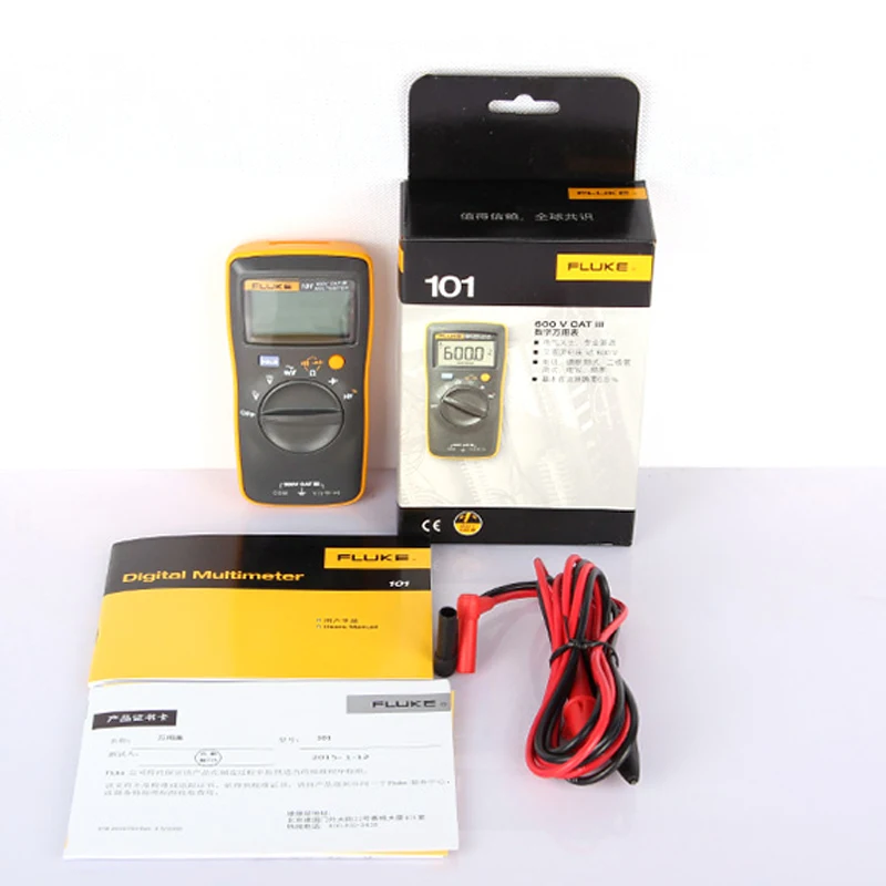 Цифровой базовый карманный цифровой мультиметр Fluke 101 F101 Электрический