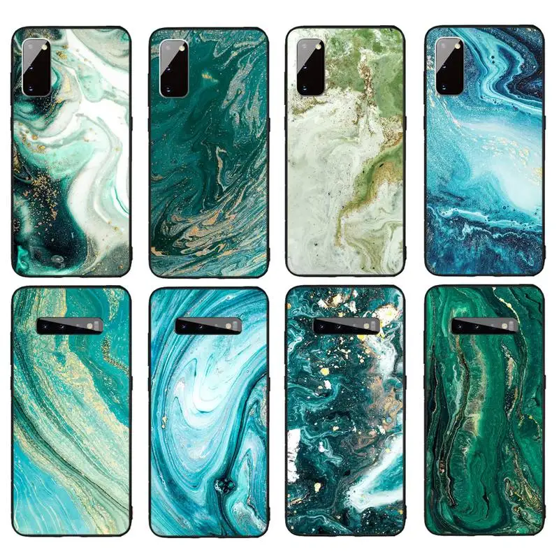 

Blue Marble Texture Phone Case For Samsung Galaxy S7 S8 S9 S10e S20 PLUS Note 10 Pro PLUS LITE NOTE 20 UITRA