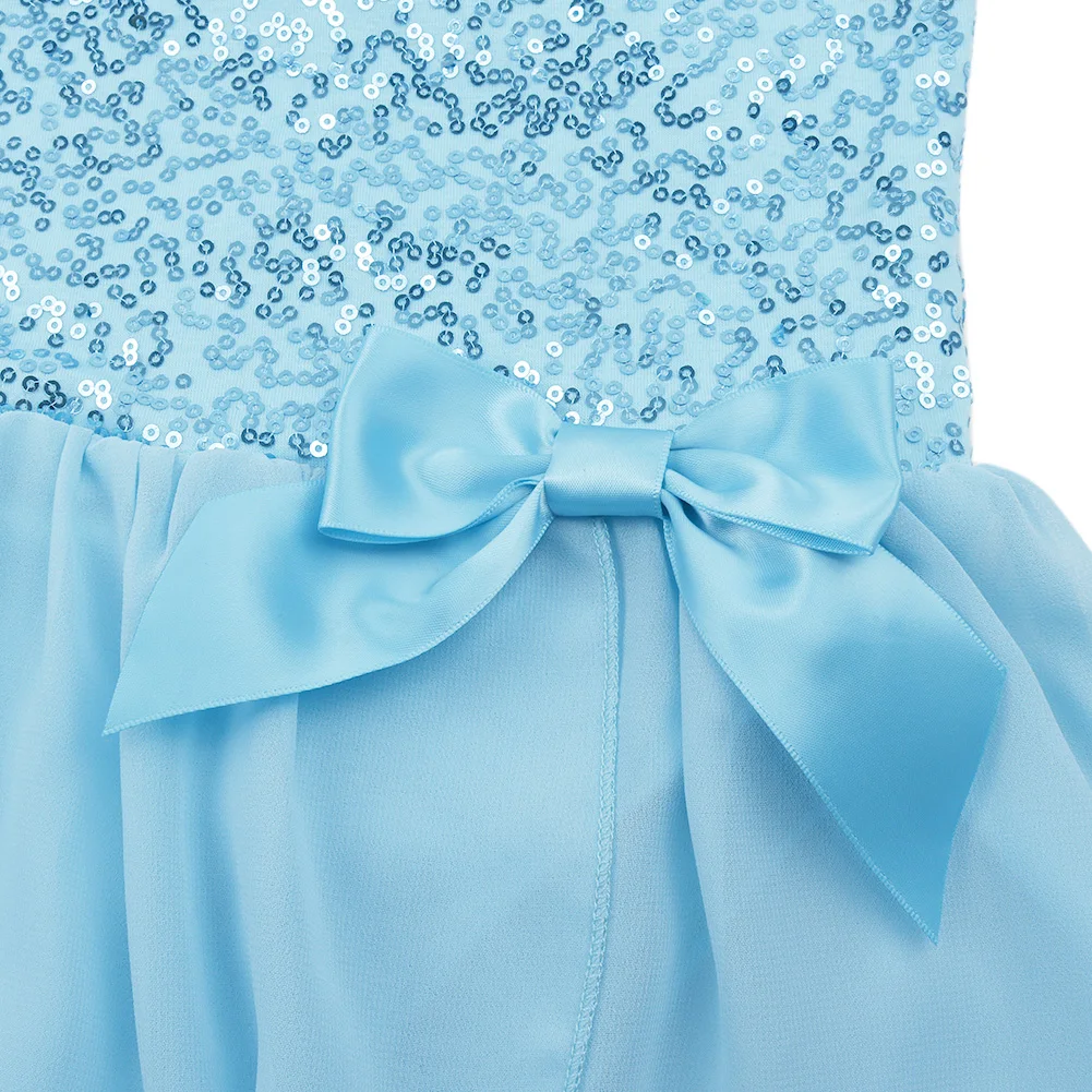 Детское гимнастическое трико с блестками iEFiEL балетное платье-пачка одежда для