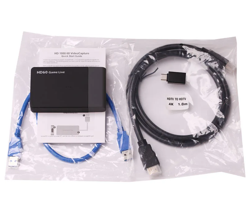 EZCAP261M with HDMI 1080P 60FPS HDMI к USB 3,0 карта видеозахвата Phone Game ТВ коробка запись с микрофоном ПК потоковая трансляция в прямом эфире на Facebook Youtube - Цвет: EZCAP261M with HDMI