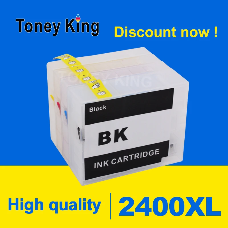 Тоней Кинг PGI-2400 многоразового картридж для принтера Canon MAXIFY IB4040 iB4140 MB5040 MB5140 MB5340