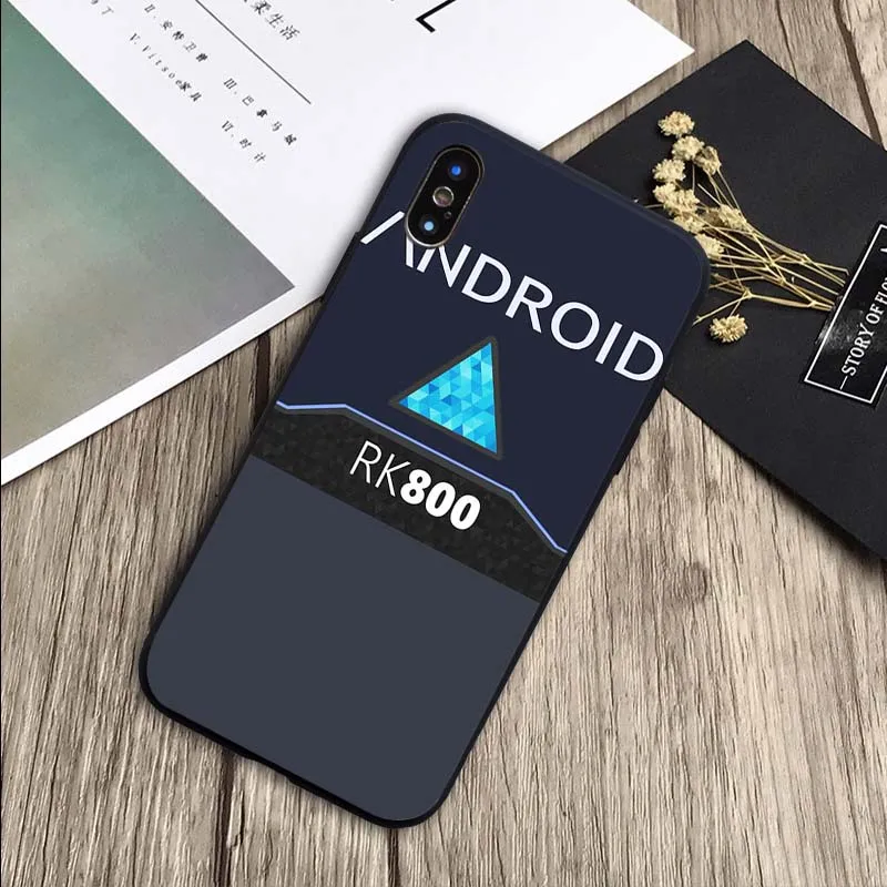 Detroit Be Human RK800 Connor чехол мягкий силиконовый черный ТПУ Телефон чехол для iPhone 6 6plus 7 8 plus 5 5S SE X XR XS Max - Цвет: H19071303-12.jpg