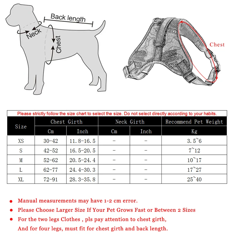 

Sustainable Reflecting Dog Harnas For Dogs Adjustable Large Dog Harnas Pet Hiking Harness For Small Medium Large Dogs Pitbull