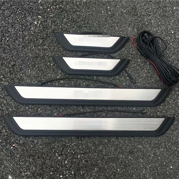 For Toyota C-HR CHR 2017 2018 2019 car styling Stainless Steel LED Door Sill Scuff Plates Car Protector | Автомобили и мотоциклы