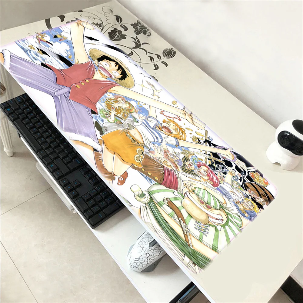 

One Piece Cartoon Mouse Pad Anime Notbook Computer XL Mousepad Overlock Edge Big Gaming Gamer to Laptop Speed Keyboard Mouse Mat