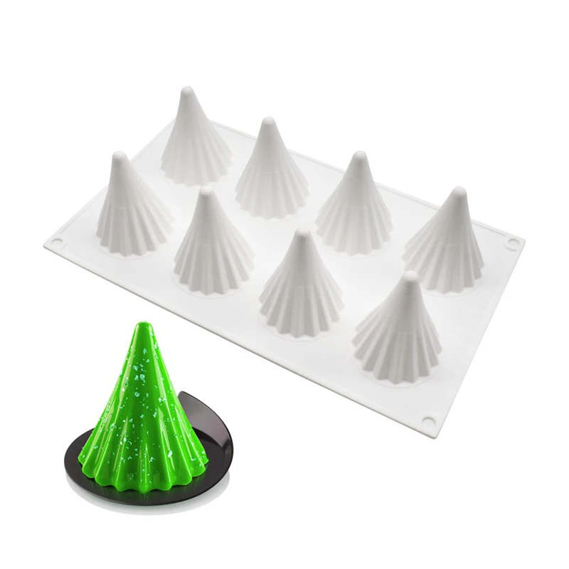 

SHENHONG Party Pastry Bakeware Christmas Hat Silicone Cake Molds Decorating Baking Tools Festival Snowflake Tree Mousse Mould