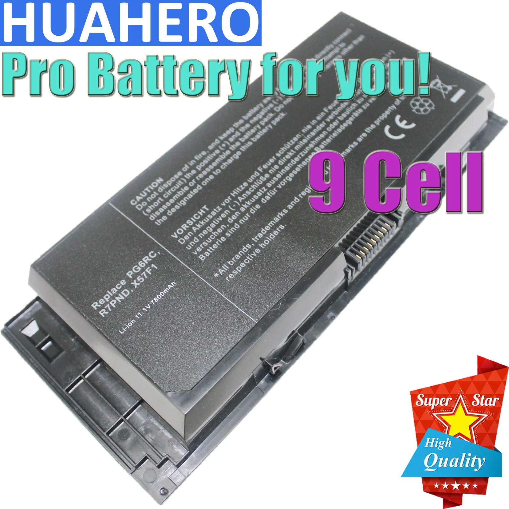 Батарея для ноутбука HUAHERO 9 cell DELL Precision M6600 M6700 M6800 M4800 M4600 M4700 FV993 FJJ4W PG6RC R7PND OTN1K5 97KRM