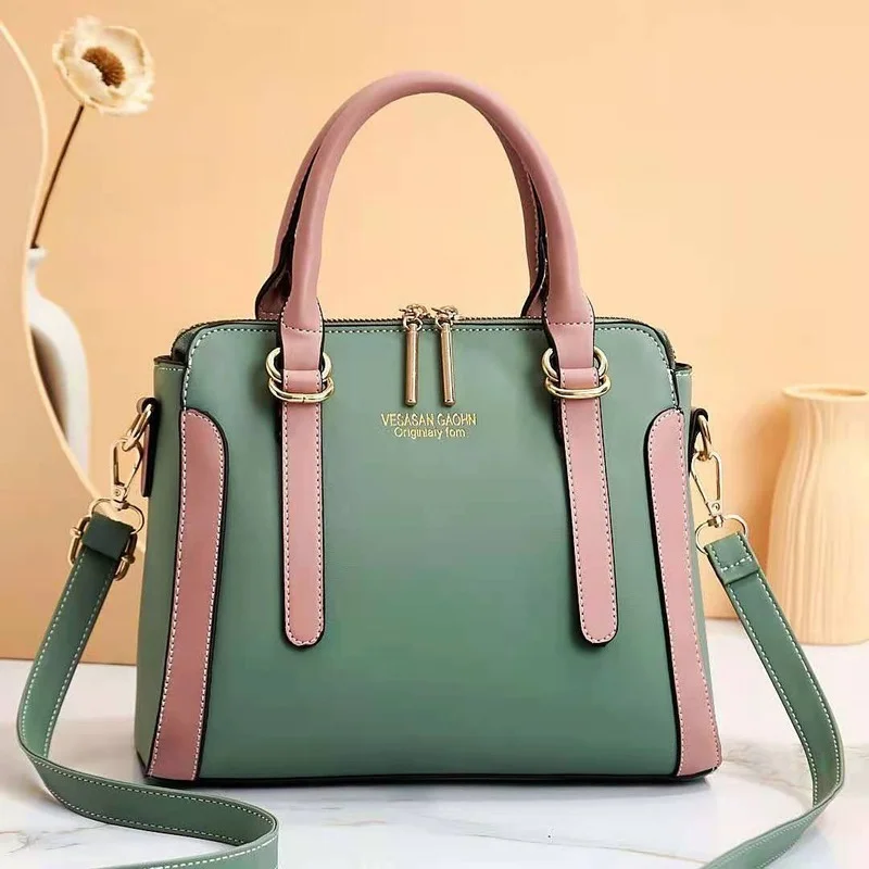 

Autumn Fashion Trend Brand Women's Handbags 2021 New European and American Temperament Simple Messenger Shoulder Bag Women