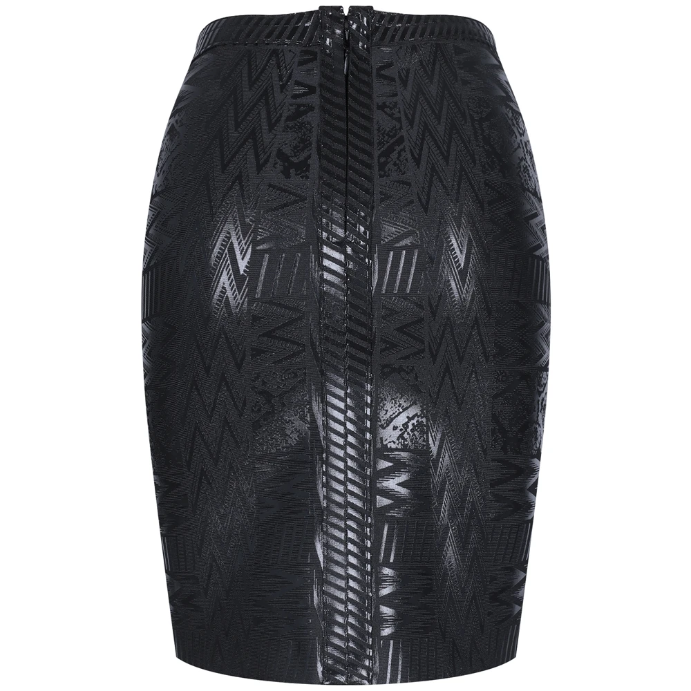 Черная мини юбка в полоску Ocstrade PF19029 Black|Женские платья| |