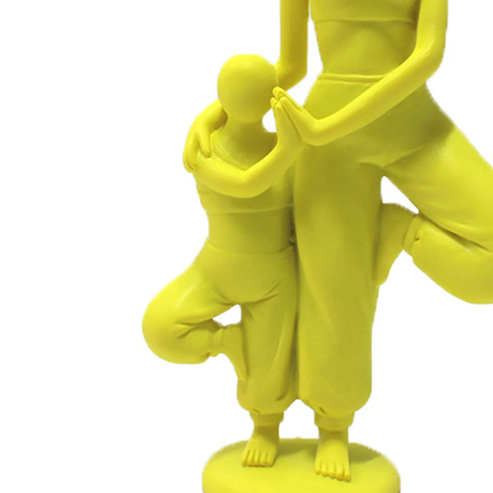 

Parent-child Delicate Yoga Decor Statue for Home Office Bookshelf TV Stand Decoration Ceramic Yoga Pose Sculpture Crafts Gift