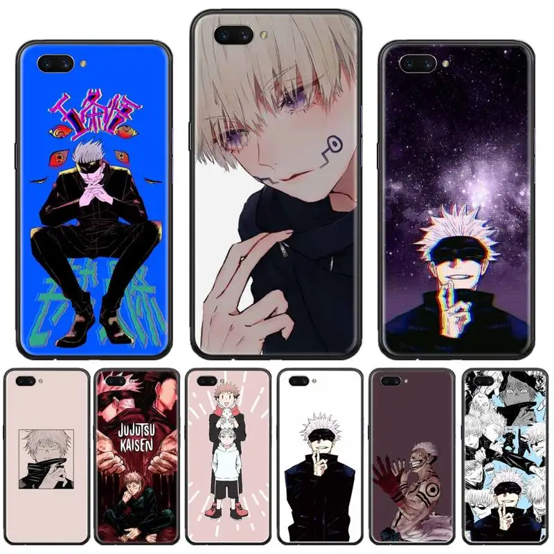 

jujutsu Cartoon Lovely Animal dogkaisen Phone Case For OPPO F 1S 7 9 K1 A77 F3 RENO F11 A5 A9 2020 A73S R15 REALME PRO