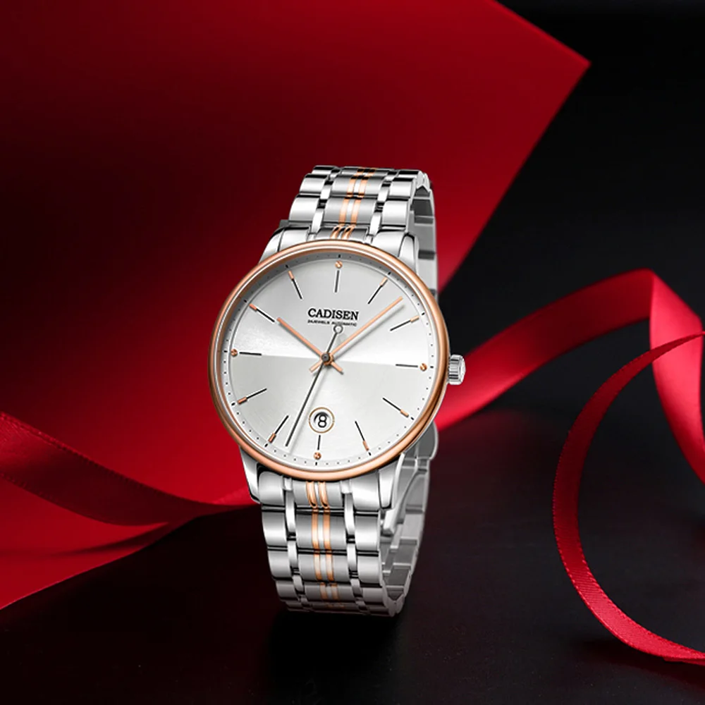 

2020 New CADISEN Men Watches Top Brand Luxury Watch Mechanical Watches For Men steel Automatic Watch Men Japan NH35 Reloj Hombre