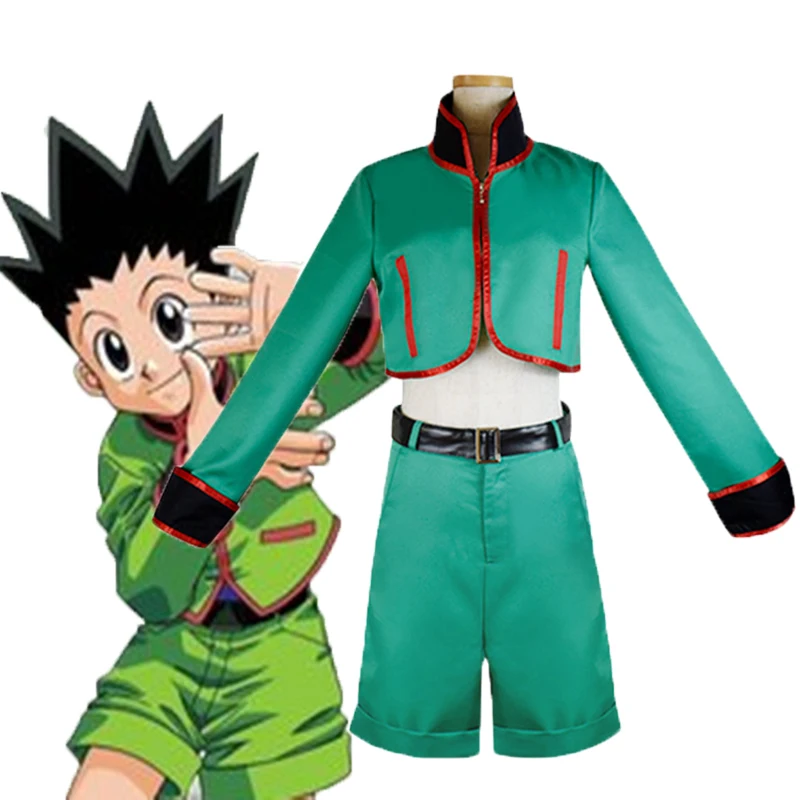 Костюм для косплея из аниме Hunter X Gon Freecss полный комплект топа брюк и пояса
