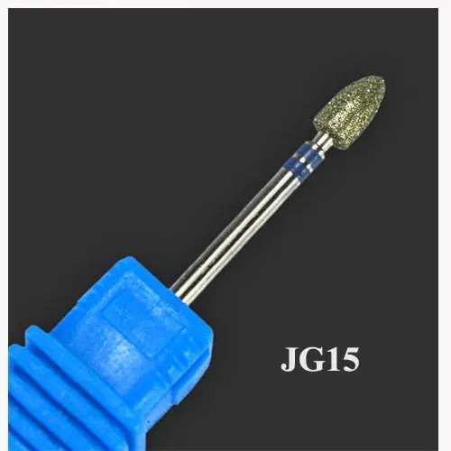 JG15 Корундовое сверло для ногтей, алмазная фреза, сверло для электрической машины, пилочки для маникюра, гель для удаления, аксессуары для ногтей, инструмент JG01-17-1 - Цвет: JG15