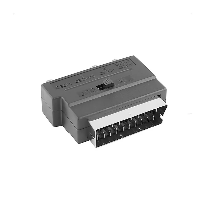 Аудиокабель 1080p (штекер) S-video/3 RCA AV с переходником SCART/3 | Электроника