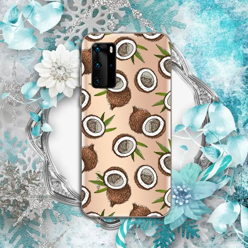 

Summer Fruit Watermelon Lemon Phone Case Transparent for Huawei P honor 8 10i 20 30 40 smart 2019