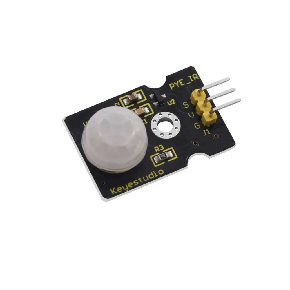 Пироэлектрический инфракрасный детектор Keyestudio с пассивным инфракрасным датчиком движения для Arduino|pir motion